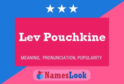 Lev Pouchkine 名字海报