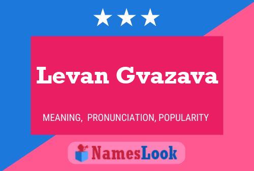 Levan Gvazava 名字海报