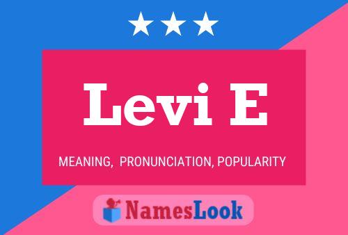 Levi E 名字海报