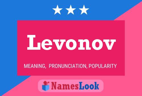 Levonov 名字海报