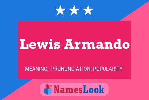 Lewis Armando 名字海报