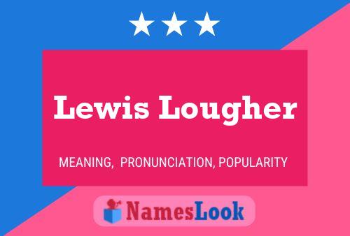 Lewis Lougher 名字海报