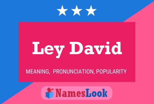 Ley David 名字海报