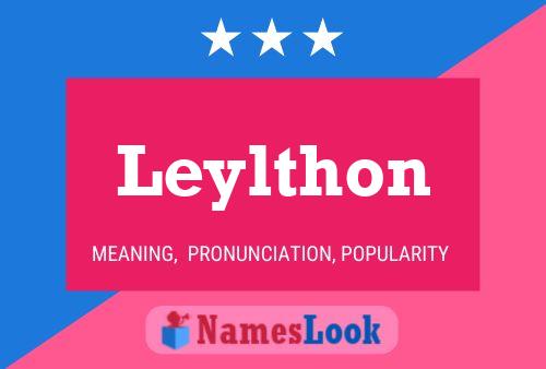 Leylthon 名字海报