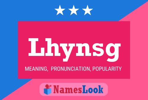 Lhynsg 名字海报