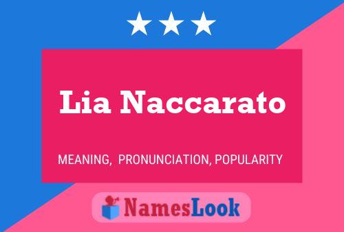 Lia Naccarato 名字海报