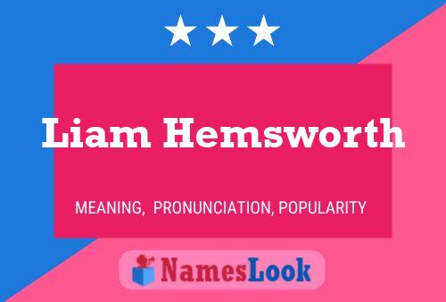 Liam Hemsworth 名字海报