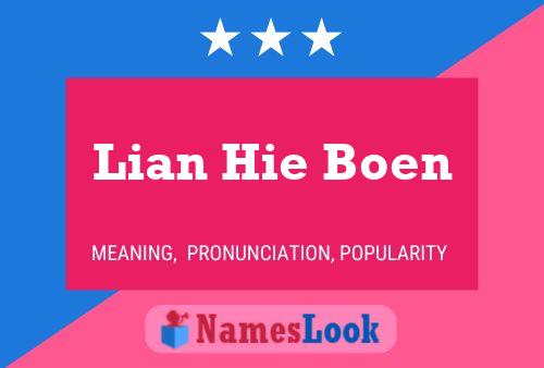 Lian Hie Boen 名字海报