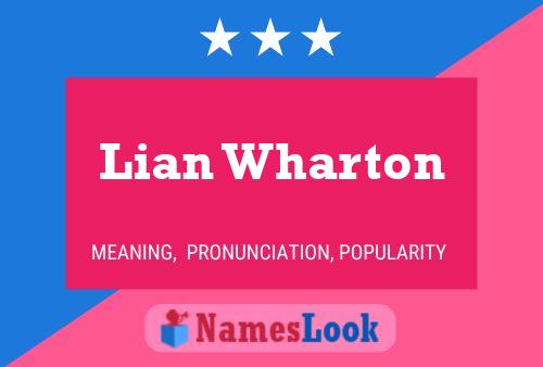 Lian Wharton 名字海报