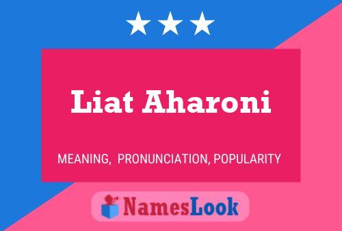 Liat Aharoni 名字海报