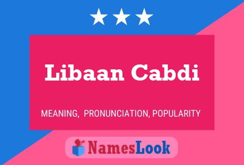 Libaan Cabdi 名字海报