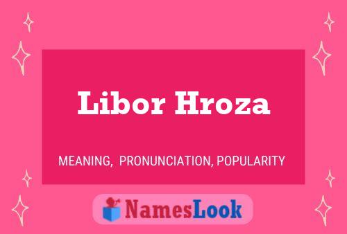 Libor Hroza Name Poster