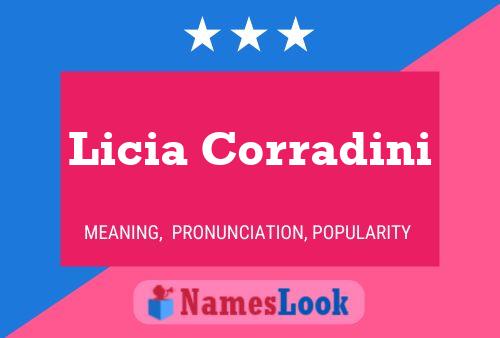 Licia Corradini 名字海报