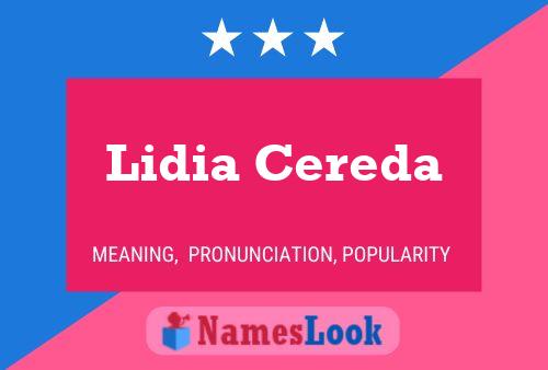 Lidia Cereda 名字海报