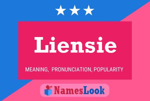 Liensie 名字海报