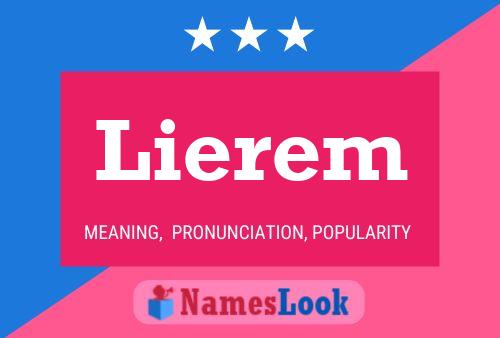 Lierem 名字海报