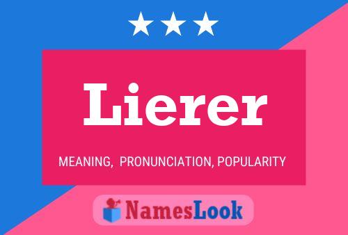 Lierer 名字海报