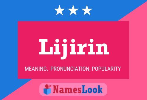 Lijirin 名字海报