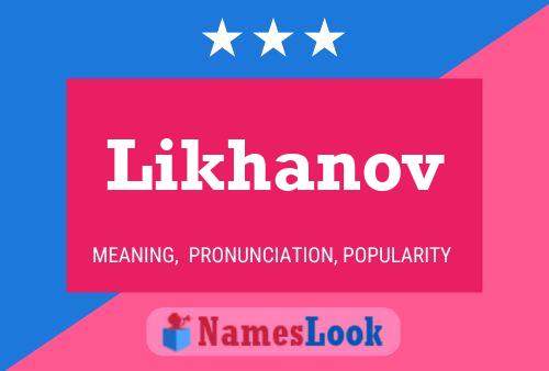 Likhanov 名字海报