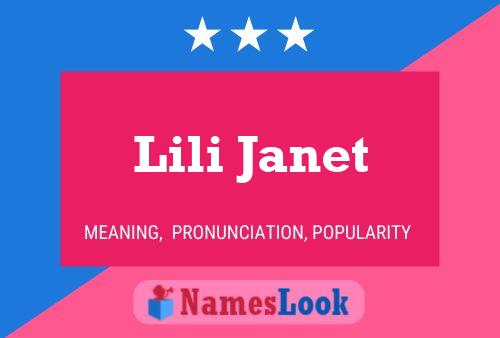 Lili Janet 名字海报