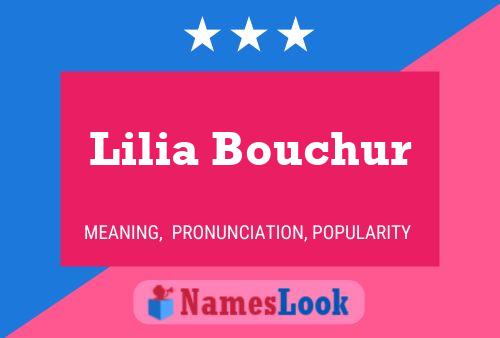 Lilia Bouchur 名字海报