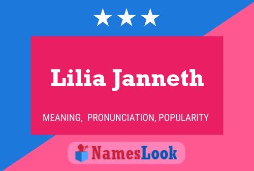 Lilia Janneth 名字海报