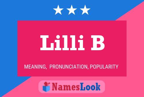 Lilli B 名字海报