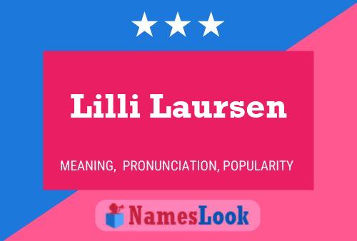 Lilli Laursen 名字海报