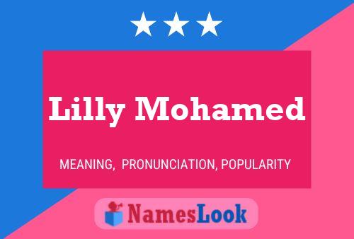 Lilly Mohamed 名字海报