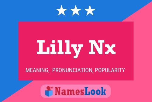 Lilly Nx 名字海报