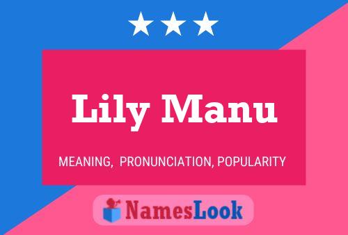 Lily Manu 名字海报