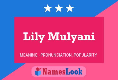 Lily Mulyani 名字海报