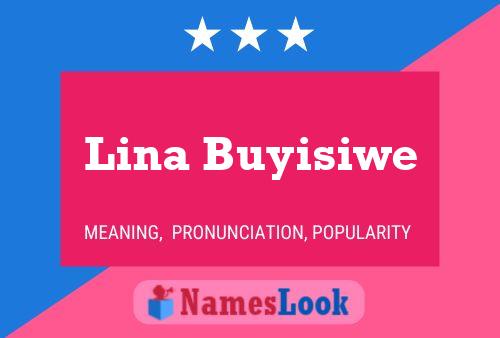 Lina Buyisiwe 名字海报