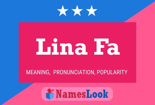 Lina Fa 名字海报