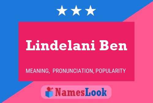 Lindelani Ben 名字海报