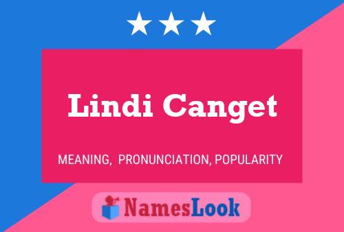 Lindi Canget 名字海报