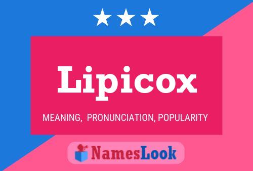 Lipicox 名字海报