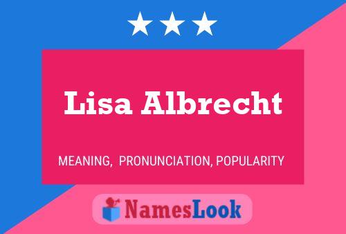 Lisa Albrecht 名字海报