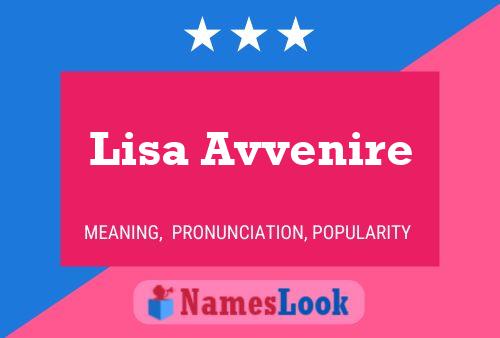 Lisa Avvenire 名字海报