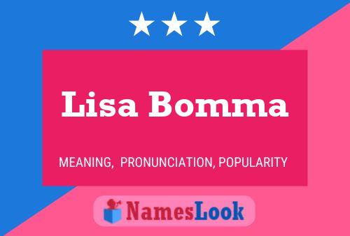 Lisa Bomma 名字海报