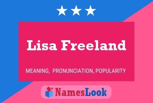 Lisa Freeland 名字海报