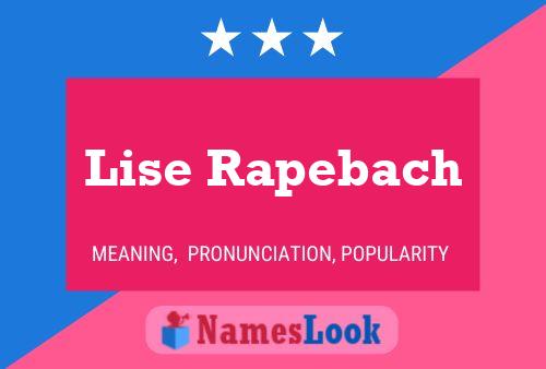 Lise Rapebach 名字海报