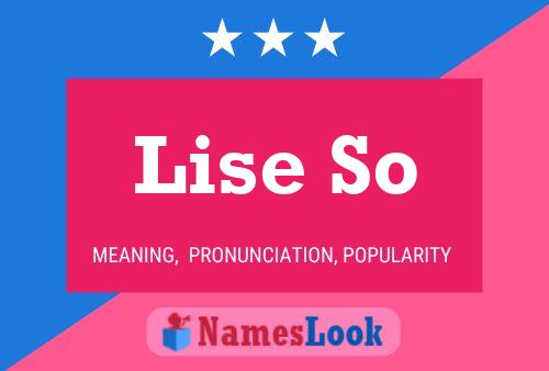 Lise So 名字海报