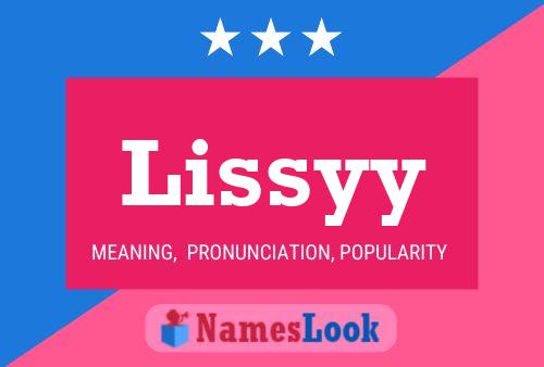 Lissyy 名字海报