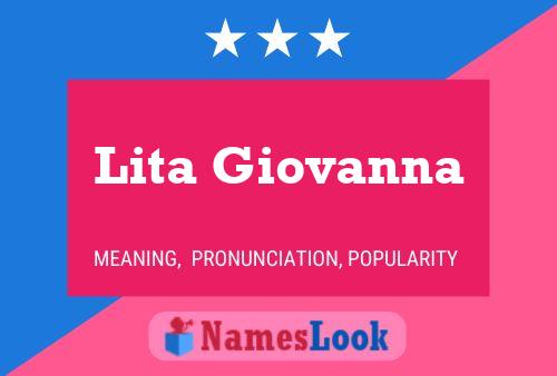 Lita Giovanna 名字海报