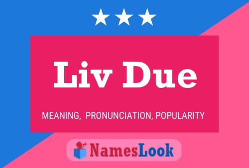 Liv Due 名字海报