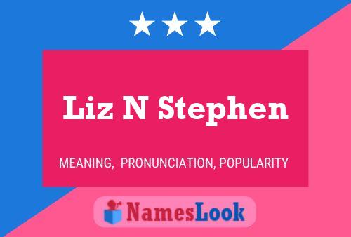 Liz N Stephen 名字海报