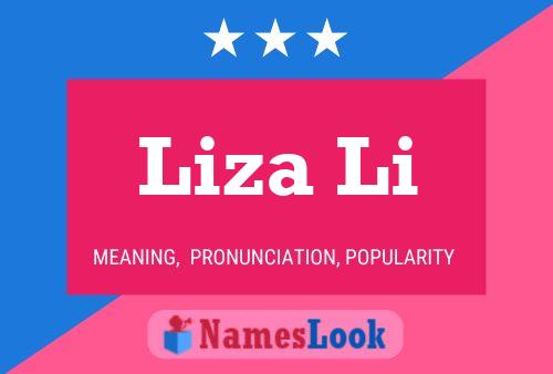 Liza Li 名字海报