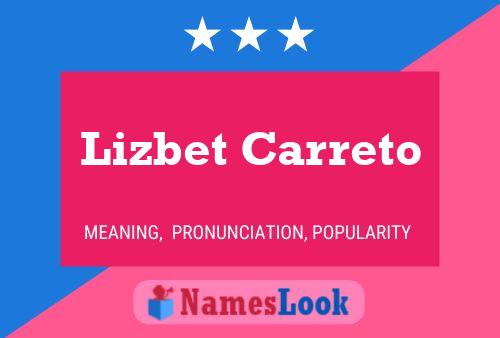 Lizbet Carreto 名字海报