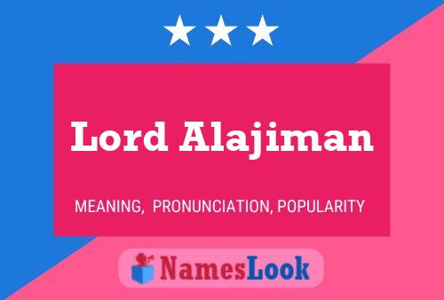 Lord Alajiman 名字海报